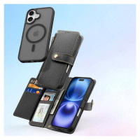 Dux Ducis Lawa Leather Case for iPhone 16 - Black