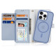 Dux Ducis Lawa iPhone 16 Pro Leather Case with Detachable Magnetic Wallet - Blue