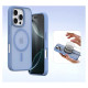 Dux Ducis Lawa iPhone 16 Pro Leather Case with Detachable Magnetic Wallet - Blue