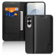 Dux Ducis Hivo Samsung Galaxy S25 Edge Case with Flip and RFID Protection - Black