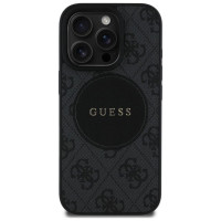 Guess 4G Circle Classic Logo MagSafe case for iPhone 16 Pro Max - black