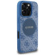 Guess 4G Circle Classic Logo MagSafe case for iPhone 16 Pro - blue