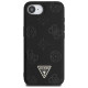 Guess Grained Hot Stamp Peony Triangle Logo MagSafe Case for iPhone 16e - Black