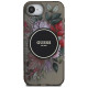 Guess IML Flowers MagSafe iPhone 16e Case - Black