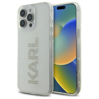 Karl Lagerfeld IML Rhinestones Logo iPhone 16 Pro Case - Clear