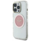 Guess IML Metal Colored Circle Classic Logo MagSafe case for iPhone 16 Pro Max - pink