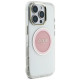 Guess IML Metal Colored Circle Classic Logo MagSafe case for iPhone 16 Pro Max - pink