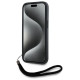 Karl Lagerfeld Saffiano Athleisure Stripes Cord iPhone 15 Pro Max Case - Red