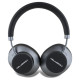 Karl Lagerfeld Saffiano Elongated Bluetooth ANC On-Ear Headphones - Black