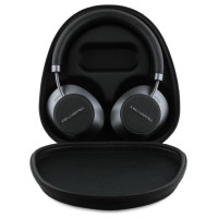 Karl Lagerfeld Saffiano Elongated Bluetooth ANC On-Ear Headphones - Black
