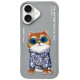 Nimmy Glasses Cool Cat iPhone 16 Case - Gray