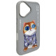 Nimmy Glasses Cool Cat iPhone 16 Case - Gray