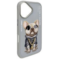 Nimmy Glasses Cool Dog iPhone 16 Case - Gray