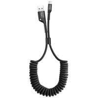 Baseus Fish Eye spring USB-A / Lightning 2A cable 1m - black