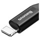 Baseus Fish Eye spring USB-A / Lightning 2A cable 1m - black