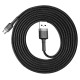 Baseus Cafule Cable CAMKLF-CG1 USB-A / micro USB 1.5A 2 m - black-gray
