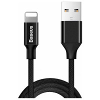 Baseus Yiven fabric braided cable USB / Lightning 1.8M black (CALYW-A01)