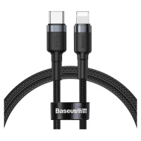 Baseus CATLKLF-G1 Lightning - USB-C PD QC cable 18W 480Mb/s 1m - black and gray