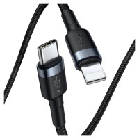 Baseus CATLKLF-G1 Lightning - USB-C PD QC cable 18W 480Mb/s 1m - black and gray