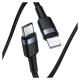 Baseus CATLKLF-G1 Lightning - USB-C PD QC cable 18W 480Mb/s 1m - black and gray