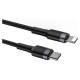 Baseus CATLKLF-G1 Lightning - USB-C PD QC cable 18W 480Mb/s 1m - black and gray