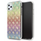 Guess GUHCN65PEOML iPhone 11 Pro Max multicolor hard case Iridescent 4G Peony