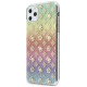 Guess GUHCN65PEOML iPhone 11 Pro Max multicolor hard case Iridescent 4G Peony