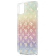 Guess GUHCN65PEOML iPhone 11 Pro Max multicolor hard case Iridescent 4G Peony