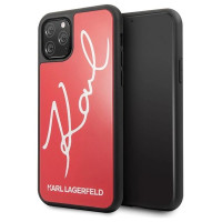 Karl Lagerfeld KLHCN65DLKSRE iPhone 11 Pro Max czerwony/red hard case Signature Glitter