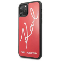 Karl Lagerfeld KLHCN65DLKSRE iPhone 11 Pro Max czerwony/red hard case Signature Glitter