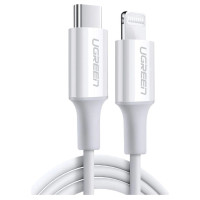 Ugreen US171 Lightning - USB-C MFi PD cable 20W 480Mb/s 1m - white