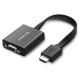 Ugreen adapter HDMI - VGA micro USB / audio 3.5 mm mini jack black (40248)