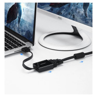 Ugreen adapter HDMI - VGA micro USB / audio 3.5 mm mini jack black (40248)