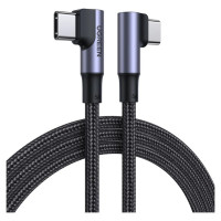 Ugreen US335 70698 angled USB-C - USB-C PD QC FCP cable 100W 5A 480Mb/s 2m - black