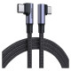 Ugreen US335 70698 angled USB-C - USB-C PD QC FCP cable 100W 5A 480Mb/s 2m - black