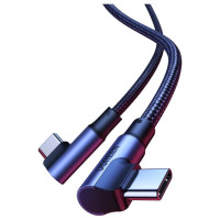 Ugreen US335 70698 angled USB-C - USB-C PD QC FCP cable 100W 5A 480Mb/s 2m - black