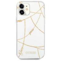 Guess GUHCP12SPCUCHWH iPhone 12 mini 5.4" white/white hardcase Gold Chain Collection