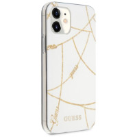 Guess GUHCP12SPCUCHWH iPhone 12 mini 5.4" white/white hardcase Gold Chain Collection