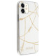 Guess GUHCP12SPCUCHWH iPhone 12 mini 5.4" white/white hardcase Gold Chain Collection