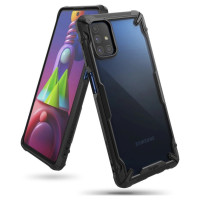 Ringke Fusion X durable PC Case with TPU Bumper for Samsung Galaxy M51 black (FUSG0065)