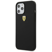 Ferrari FESSIHCP12LBK iPhone 12 Pro Max 6.7" black/black hardcase On Track Silicone