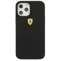 Ferrari FESSIHCP12LBK iPhone 12 Pro Max 6.7" black/black hardcase On Track Silicone
