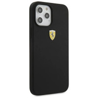 Ferrari FESSIHCP12LBK iPhone 12 Pro Max 6.7" black/black hardcase On Track Silicone