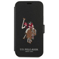 U.s. Polo Assn. US Polo USFLBKP12MPUGFLBK iPhone 12/12 Pro 6,1" czarny/black book Polo Embroidery Collection