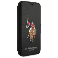 U.s. Polo Assn. US Polo USFLBKP12MPUGFLBK iPhone 12/12 Pro 6,1" czarny/black book Polo Embroidery Collection
