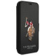 U.s. Polo Assn. US Polo USFLBKP12MPUGFLBK iPhone 12/12 Pro 6,1" czarny/black book Polo Embroidery Collection