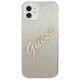 Guess GUHCP12SPCUGLSGO iPhone 12 mini 5.4" gold/gold hardcase Glitter Gradient Script