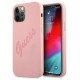 Guess GUHCP12LLSVSPI iPhone 12 Pro Max 6.7" pink/pink hardcase Script Vintage
