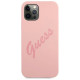 Guess GUHCP12LLSVSPI iPhone 12 Pro Max 6.7" pink/pink hardcase Script Vintage