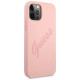 Guess GUHCP12LLSVSPI iPhone 12 Pro Max 6.7" pink/pink hardcase Script Vintage